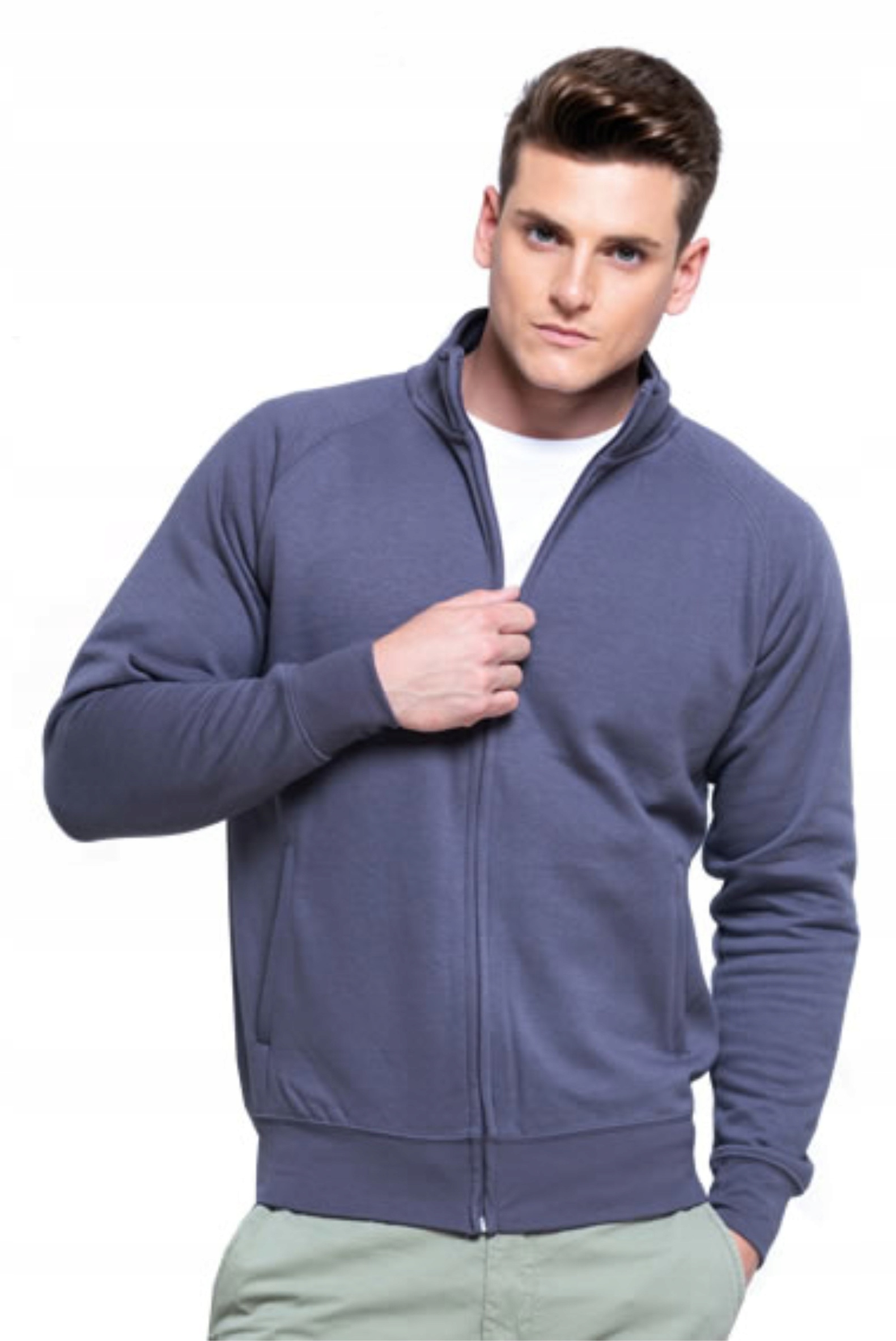 

Bluza Męska Rozpinana Bez Kaptura Black XL