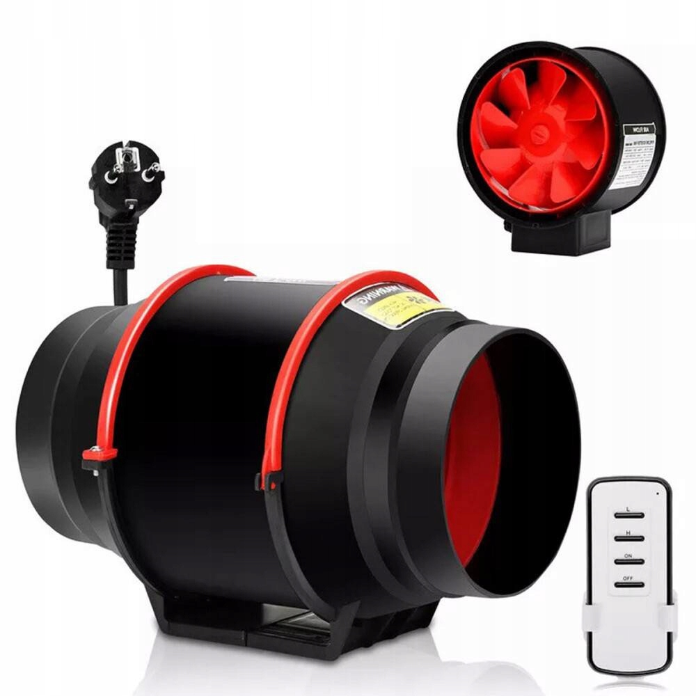 Dvourychlostní Kanálový Ventilátor S Dálkovým Ovládáním Pro Větrání V Kuchyni Sklepa