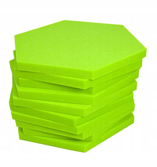 Pianka AKUSTYCZNA Panele akustyczne HEXAGON GREEN sześciokąt ścienny gładka EAN (GTIN) 5903772532074