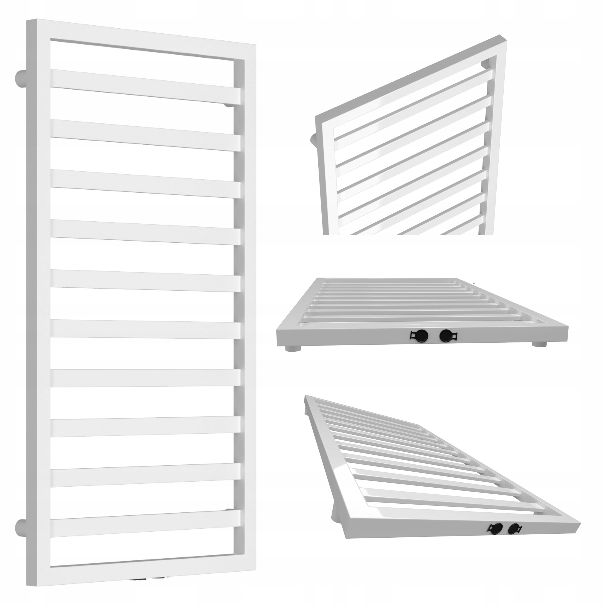 Koupelnový Radiátor MODERN-1240 Bílý Polovina