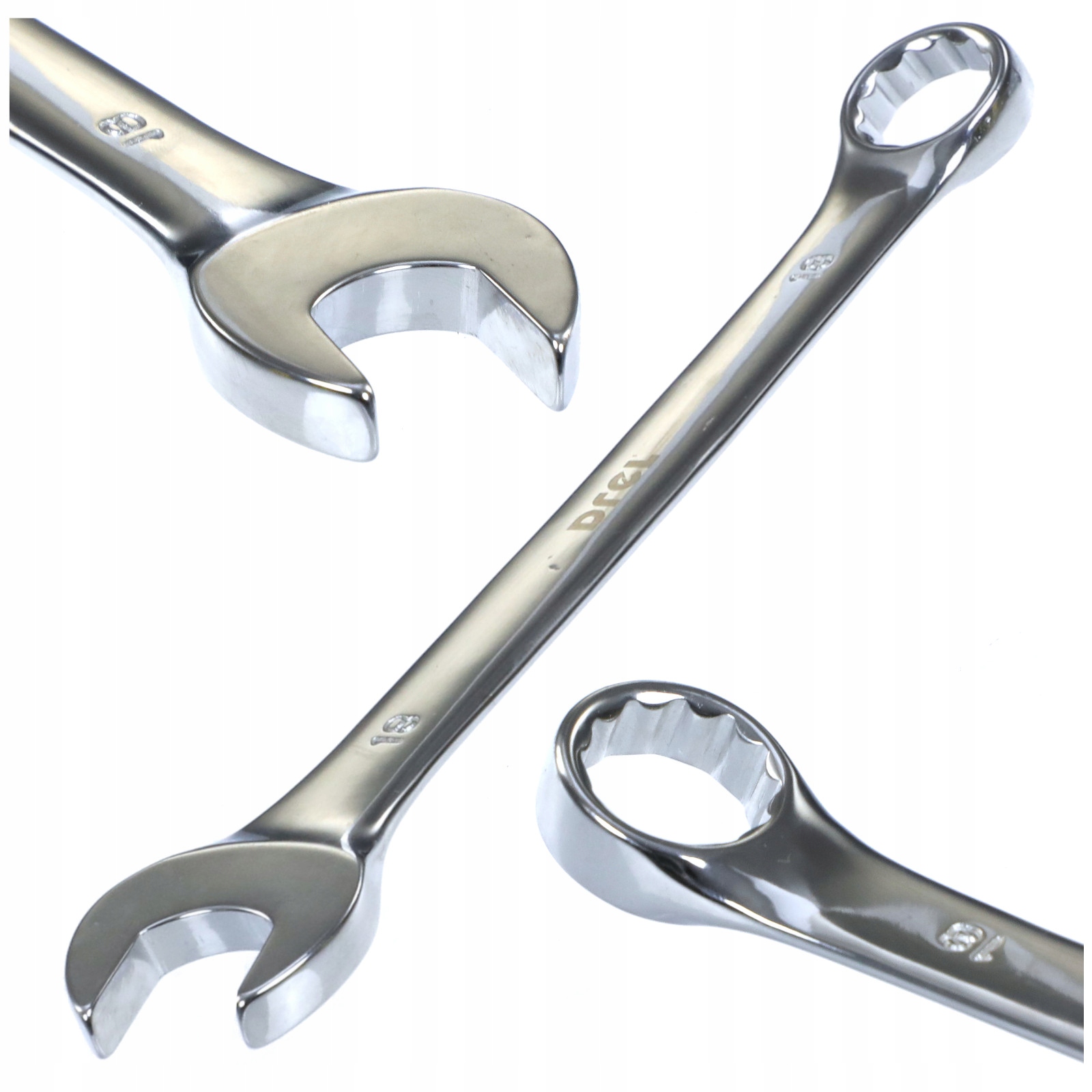 

Klucz Klucze Płasko-oczkowy Polerowane CrV 18 mm