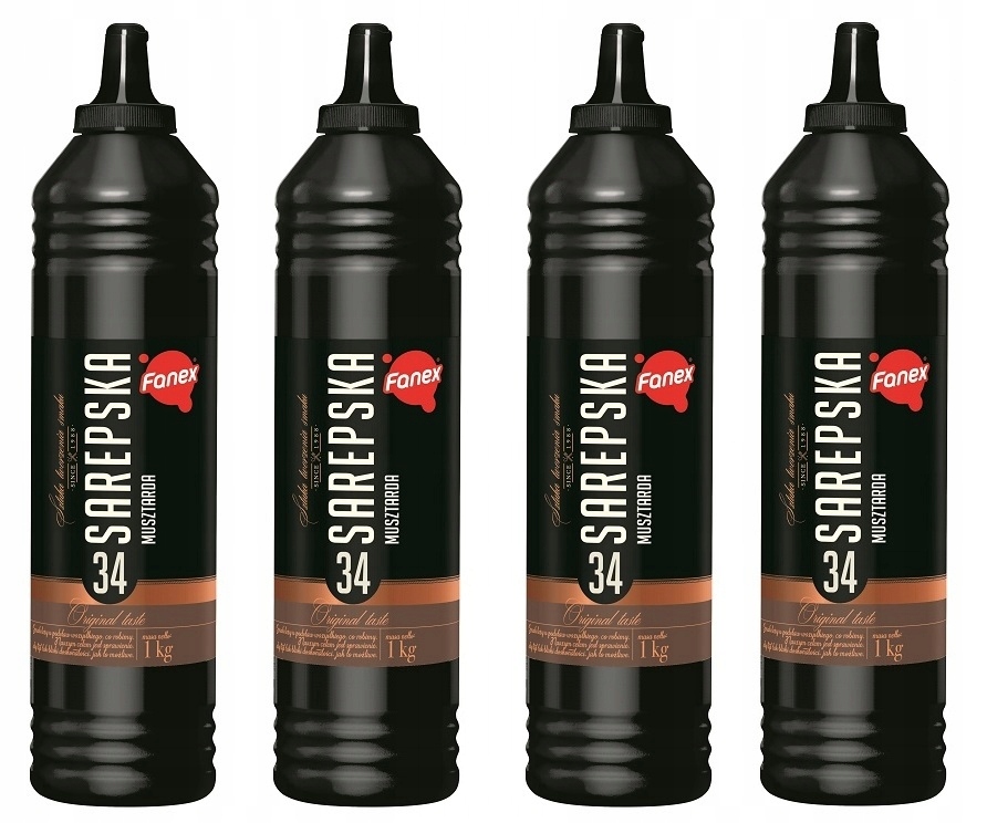 Levně 4 x 1000 g Fanex Hořčice Karton