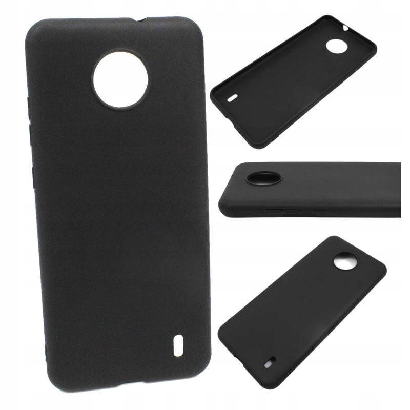 

Etui Jelly Case do Nokia C10 C20 czarny Matt+szkło