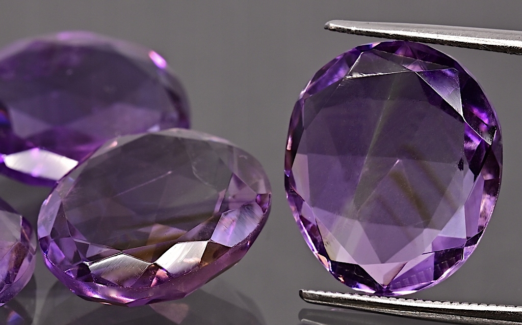 Ametyst fazetovaný fantazijní 14x12 mm