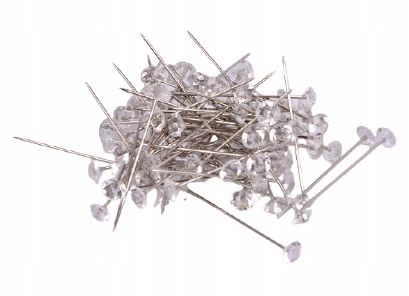 Szpilki ozdobne diament 10mm 80szt