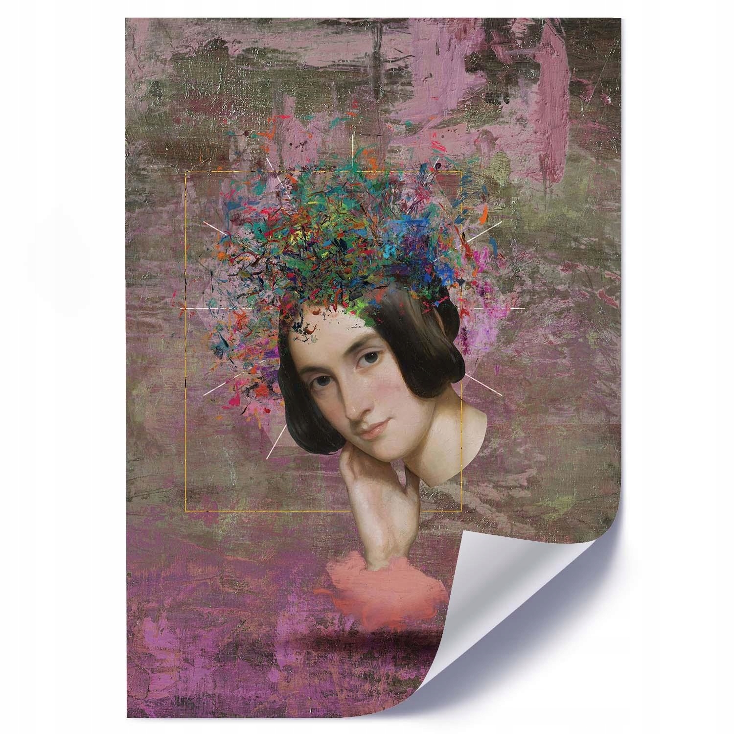 

Nowoczesny Plakat Do Salonu Zamyślona Dama 50x70