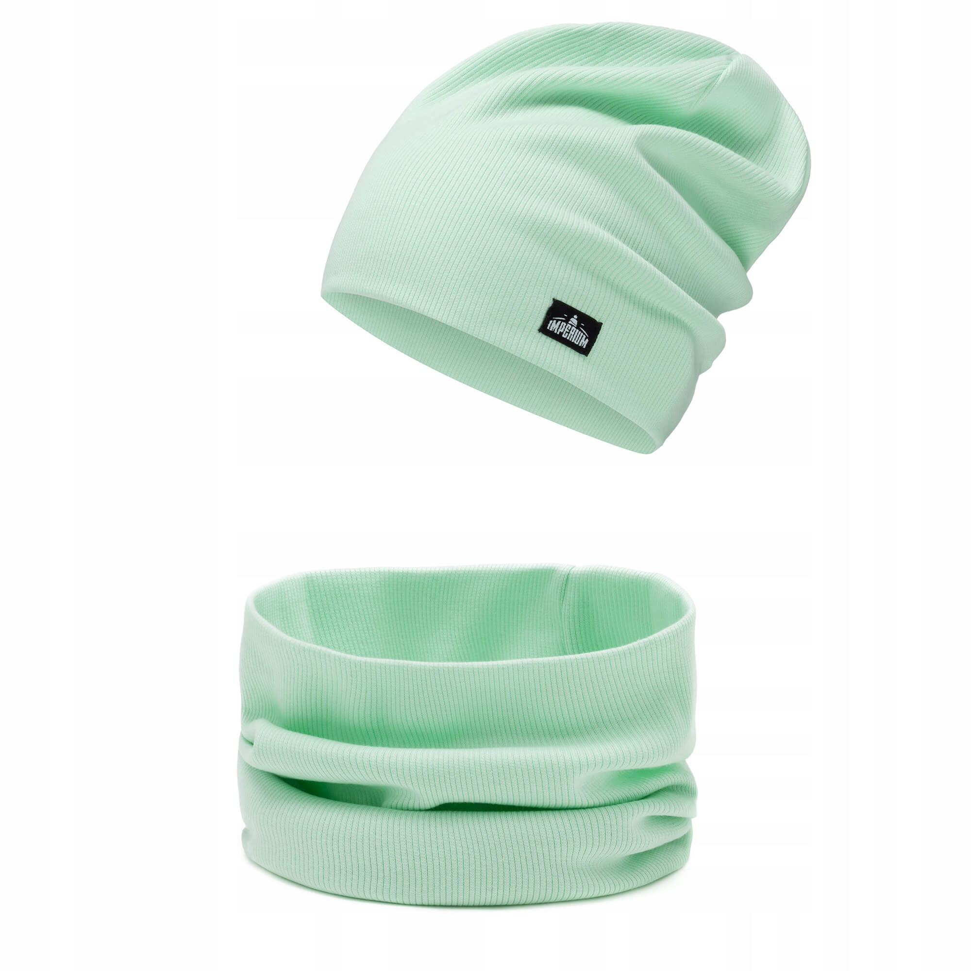 

Czapka komin komplet dwuwarstwowy Miętowy 56-58