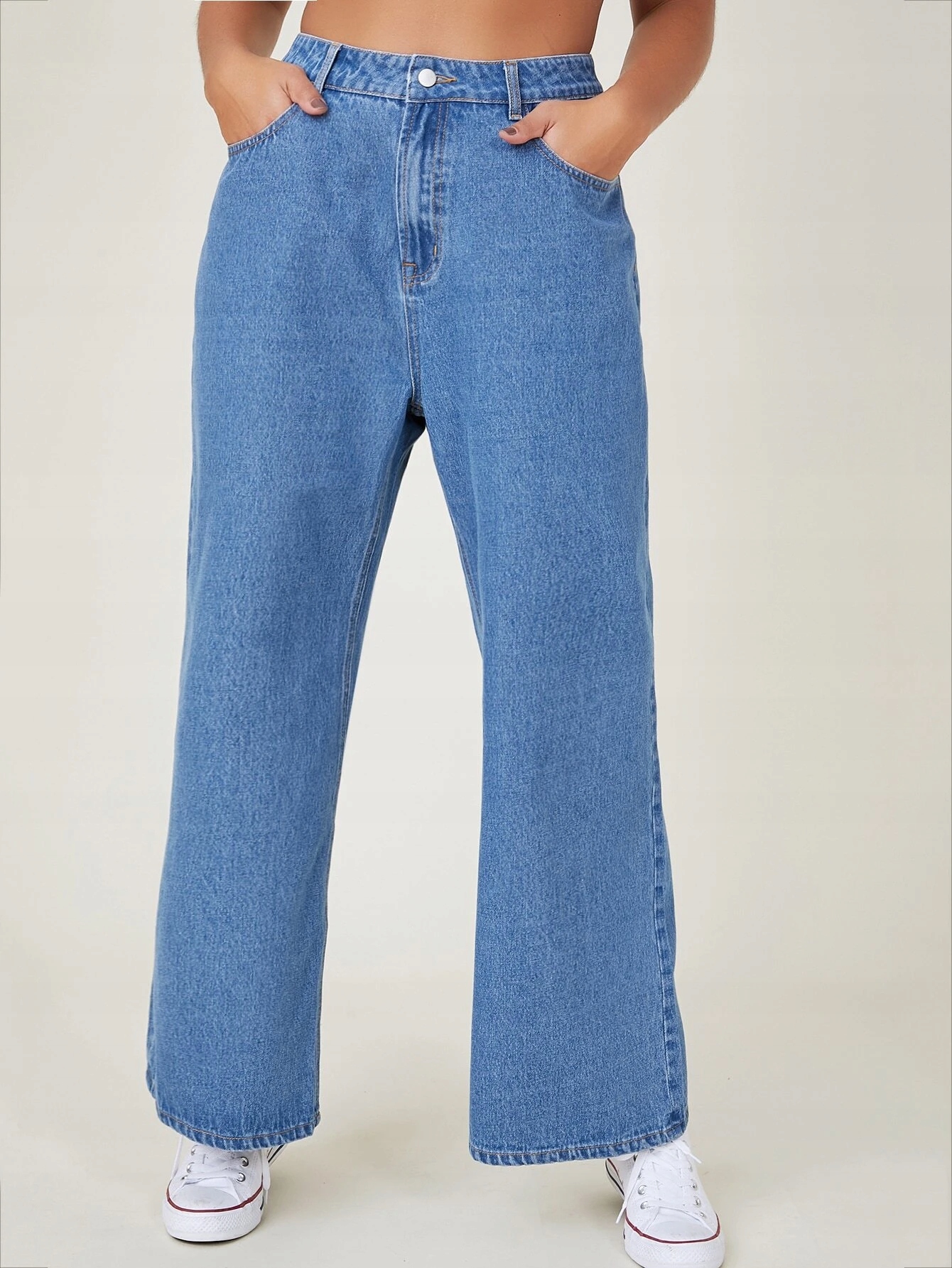 

Shein Plus Jeansy z szerokimi nogawkami 4XL 48