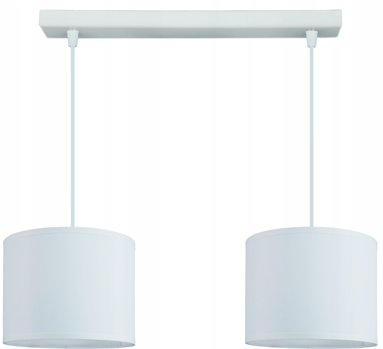 Módní závěsná stropní lampa, moderní lustr, stínidlo 20 cm, bílá Led