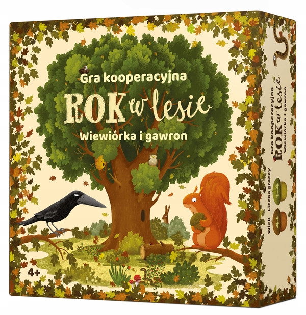 

Gra Rok w lesie. Wiewiórka i gawron