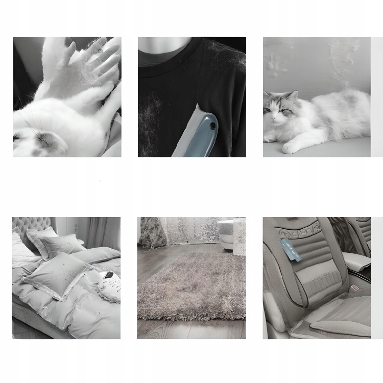 GUMOWA SZCZOTKA DO USUWANIA SIERŚCI PSA KOTA Z TAPICERKI I UBRAŃ SKUTECZNA Marka Somi