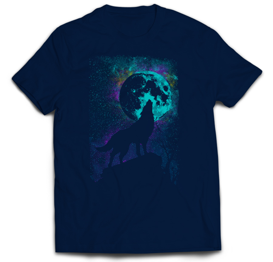

T-shirt Wolf Wilk Wilczek Wilki Sfora Księżyc S