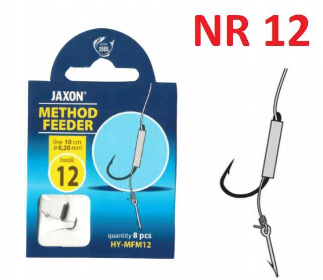 

12 Igła Haczyki Method Feeder Jaxon 8szt przypon