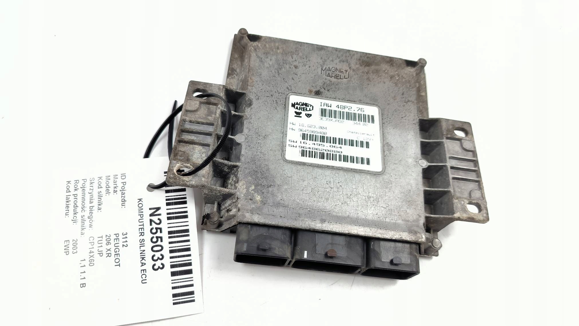 computer Motore ECU 9645989480 1.1 PEUGEOT 206 XR