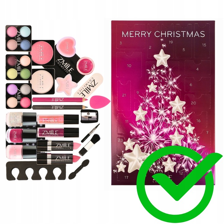 Адвент-календарь Zmile Cosmetics для девочки, 24 средства для макияжа и маникюра — фото 5