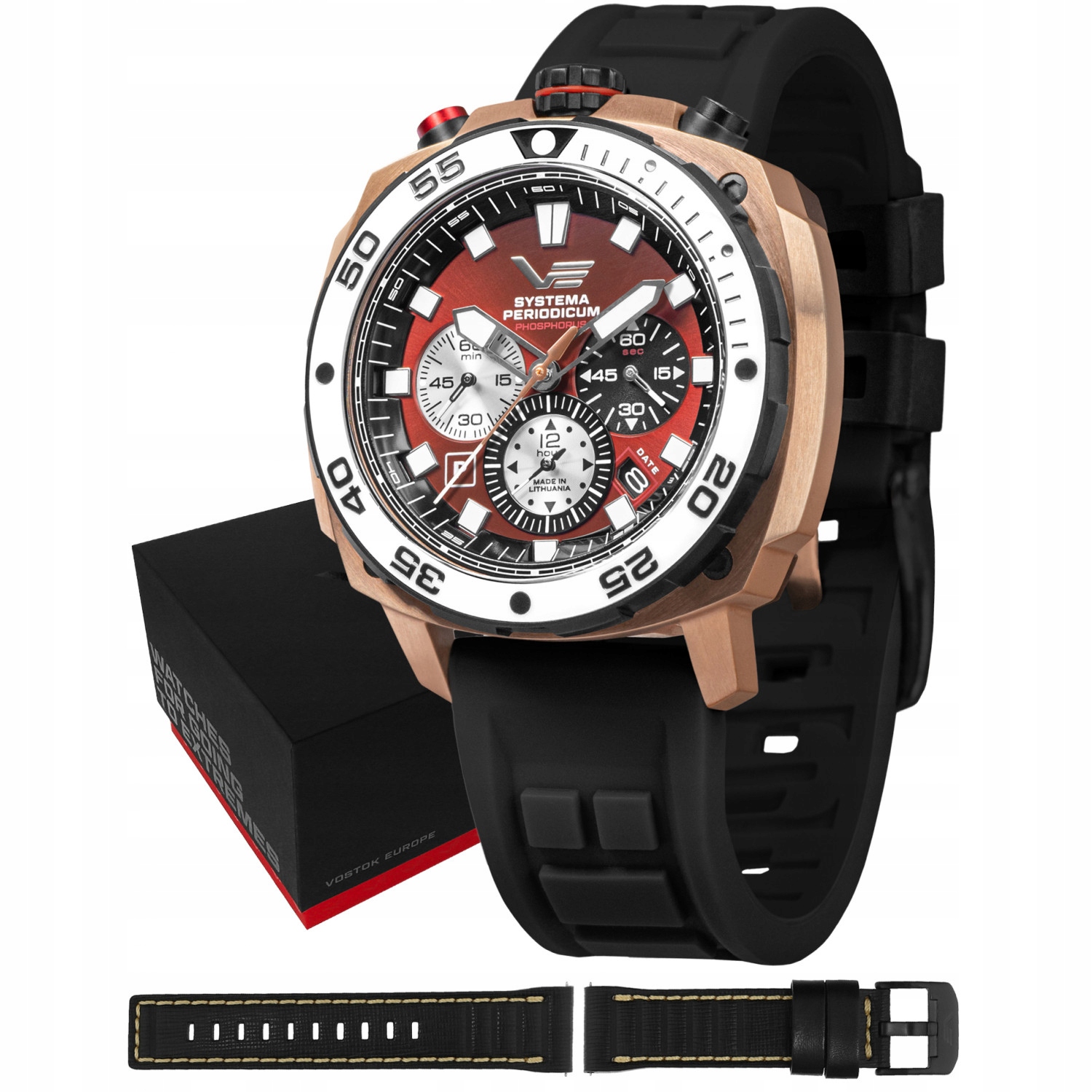 Pánské Hodinky Vostok Europe VK67-650E724S s černým řemínkem