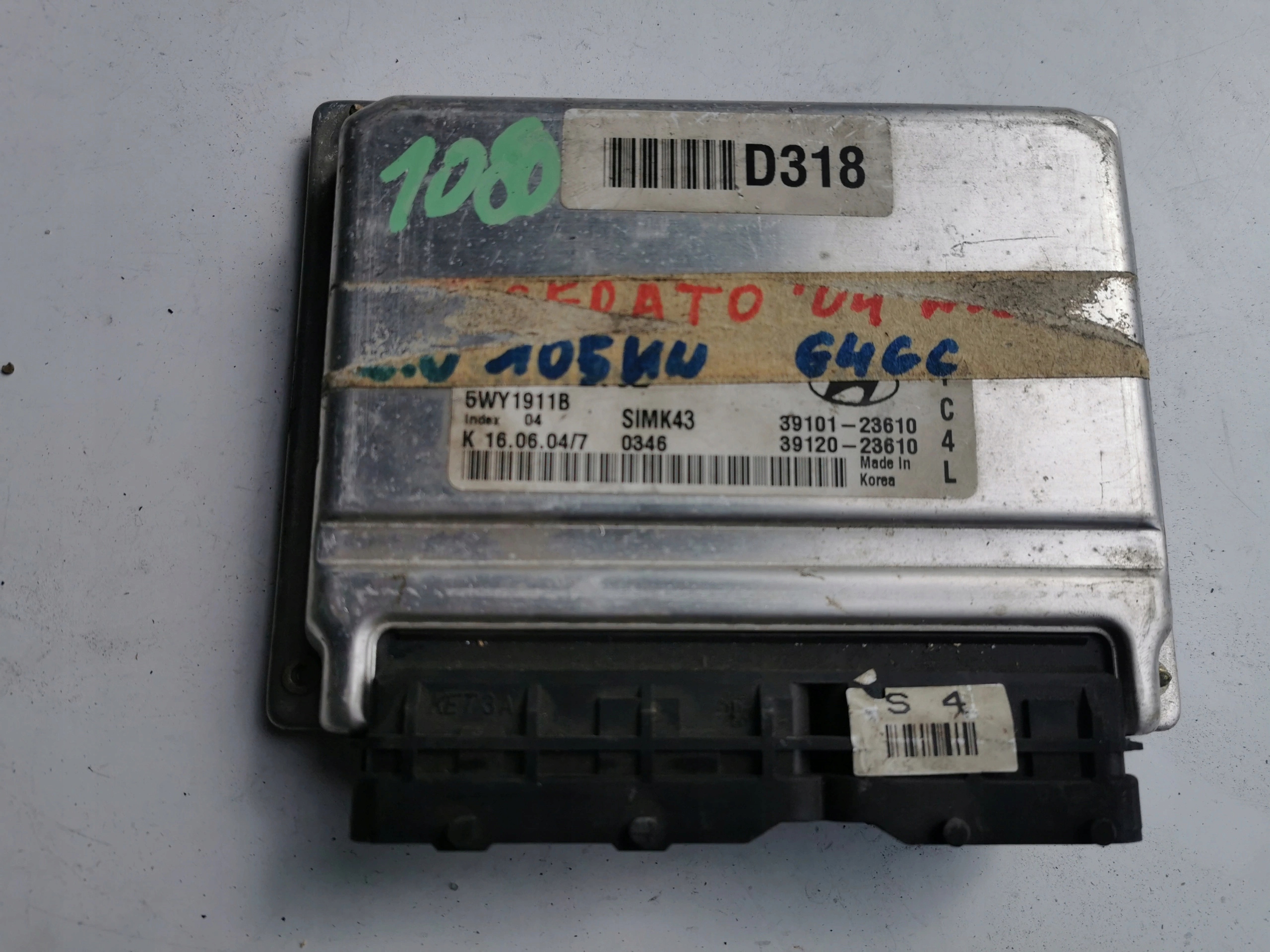 KIA CERATO 2.0B 16V 39101-23610 5WY1911B computer