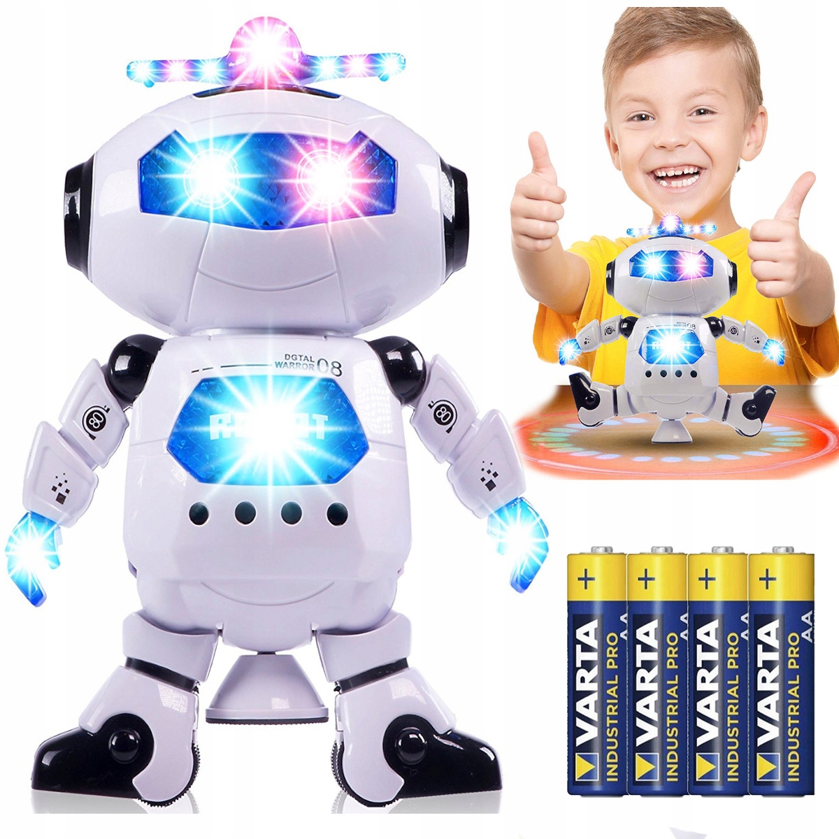 

Robot 360 Interaktywny Tańczy Śpiewa Led Android