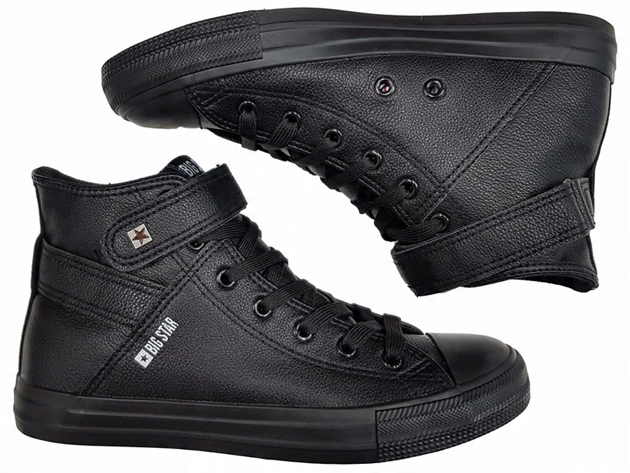

Big Star Trampki damskie V274542 czarne na rzep 39