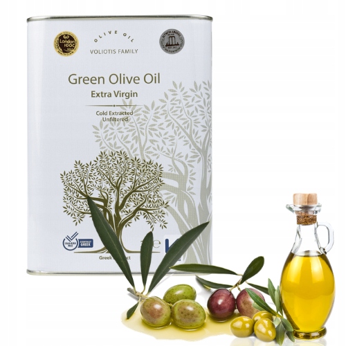 Voliotis Family Green Olive Oil Extra Virgin Oliwa Tłoczona Na Zimno 3 L