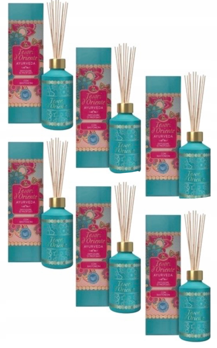 Levně 6 x Tesori d'Oriente Ayurveda Vonné tyčinky Osvěžovač vzduchu 200 Ml