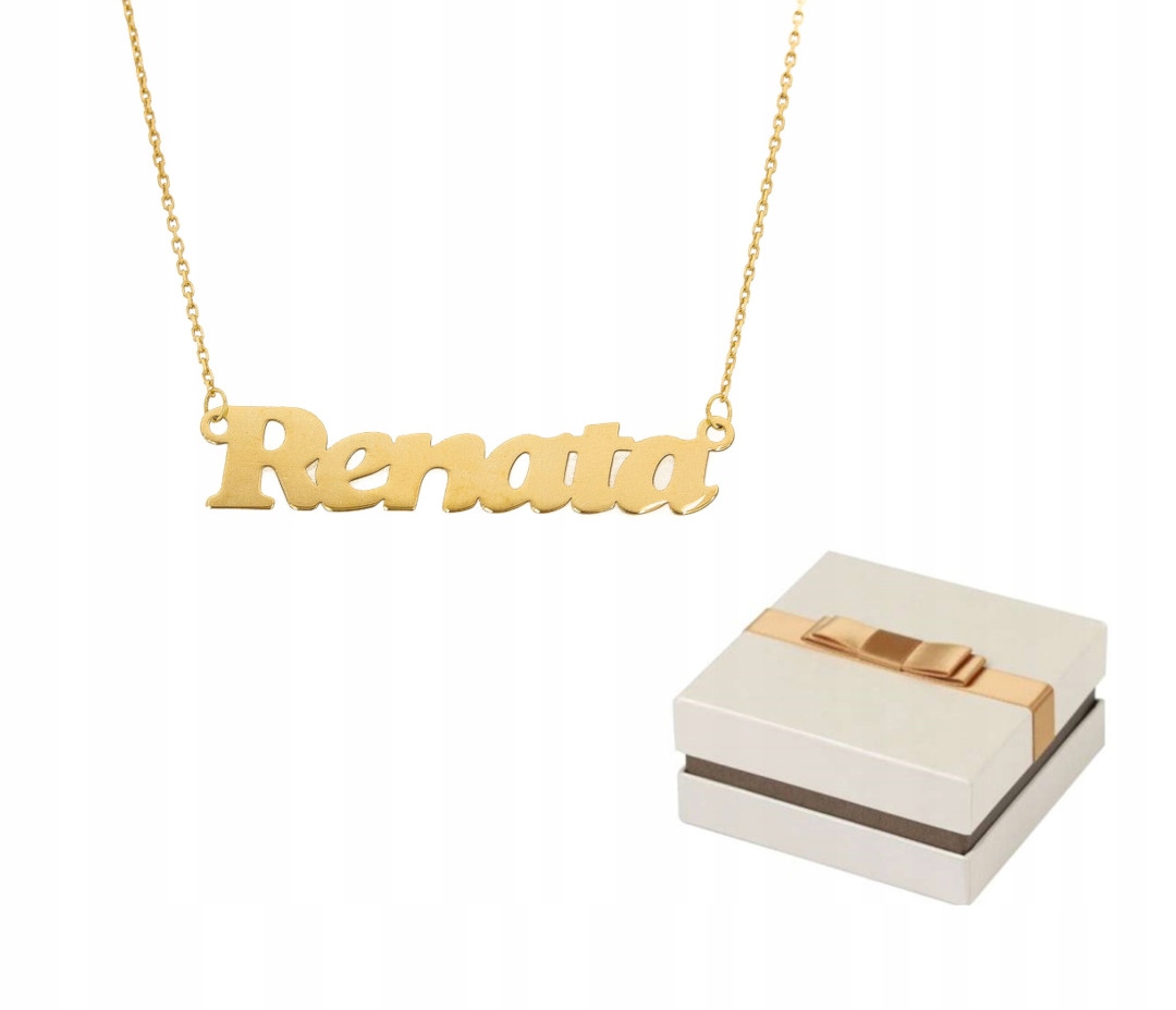 Zlato 585 Zlatý náhrdelník Jméno Renata 14 karátů ZN53