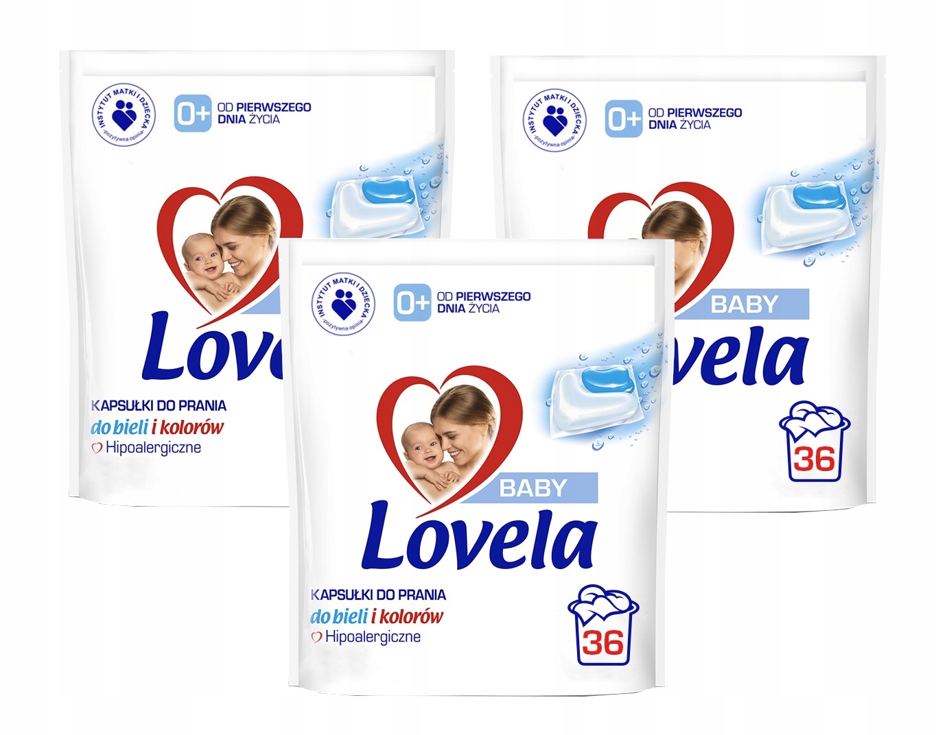 

Lovela Baby Kapsułki prania dla dzieci 36 szt x3