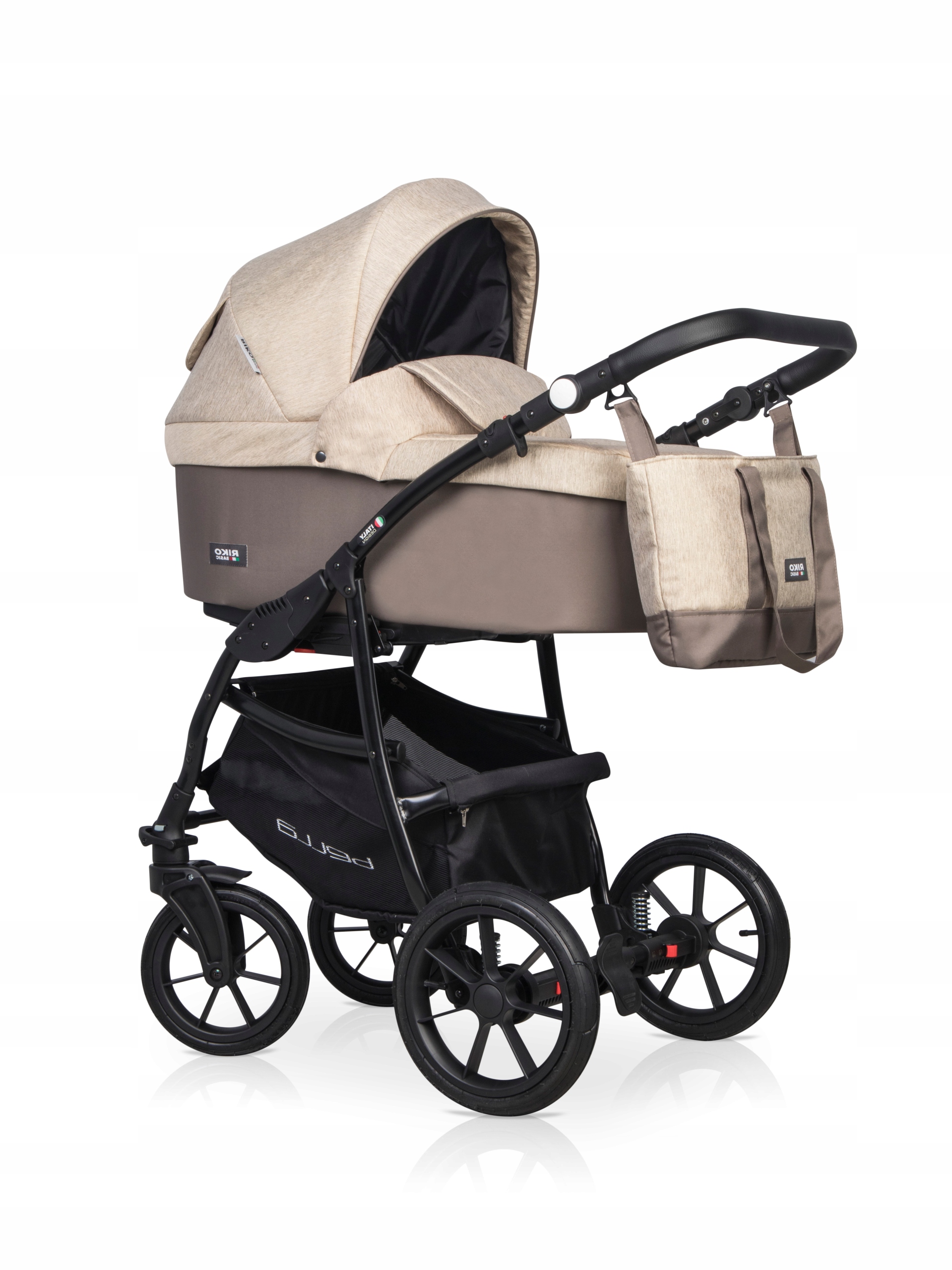 RIKO BASIC BELLA WÓZEK DZIECIĘCY 3W1 - KOLOR 06 SAND Z ADAPTERAMI Model Bella