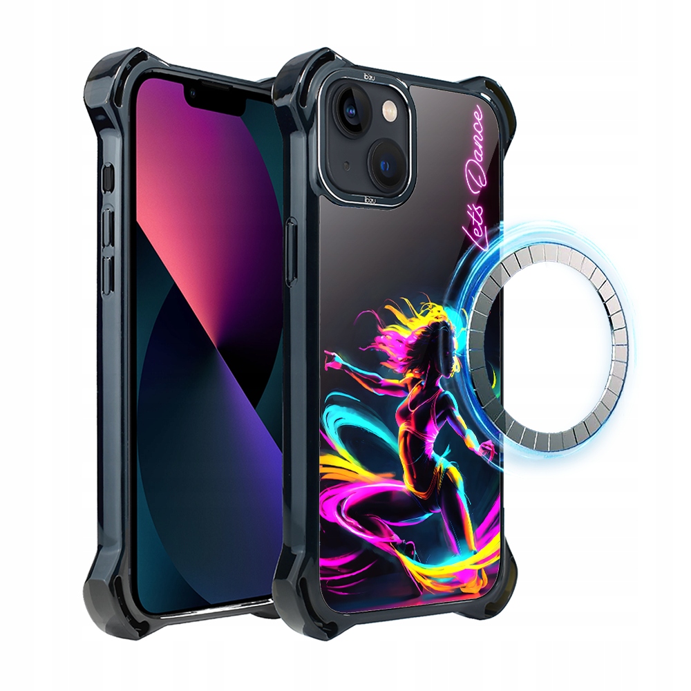 Pouzdro pro iPhone 13 Ibizu DropGuard Ultra s MagSafe, taneční rytmus