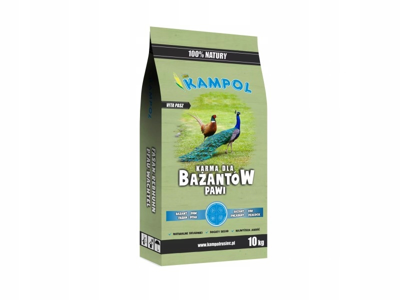 Karma dla bażantów KAMPOL10kg BU