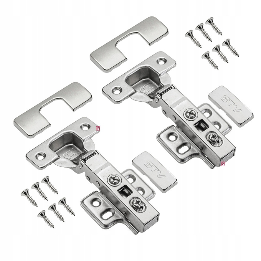 

Zawias Nakładany Cichy Domyk 4 Otwory Prestige Gtv