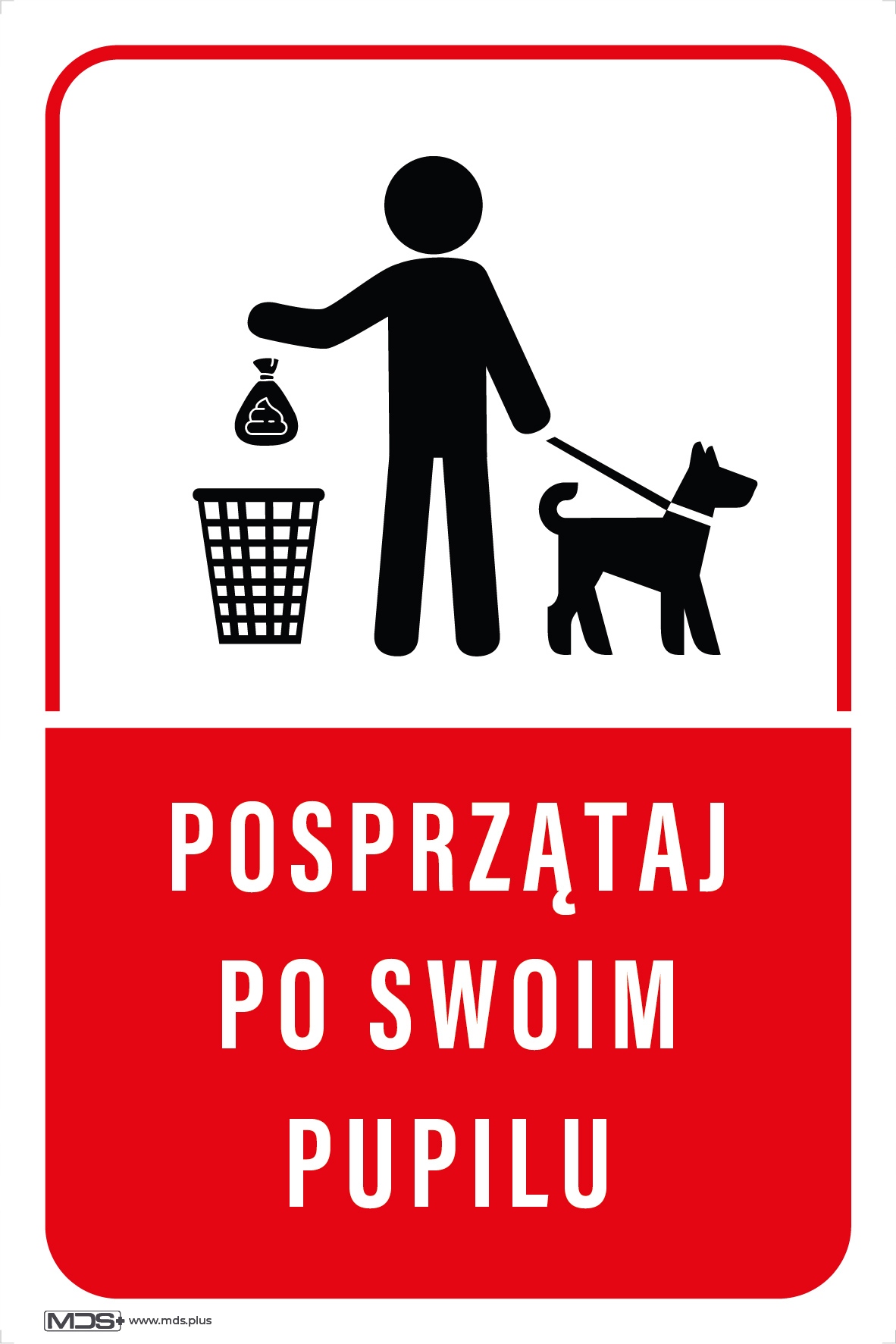 

Tabliczka Pcv posprzątaj po swoim pupilu 20x30