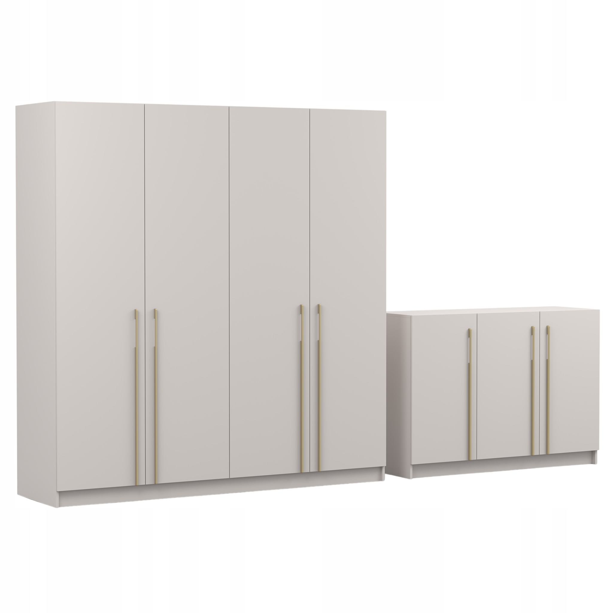 Sada Rosa Skříň 4D 200 Komoda 3D 135 Kašmír Zlatý Výrobce