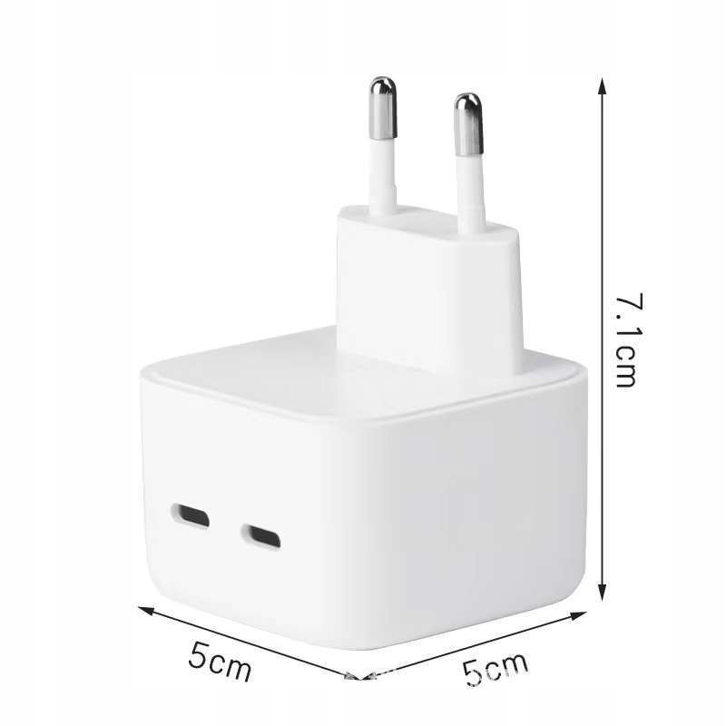 SZYBKA ŁADOWARKA do IPHONA IPHONE 2X USB C 35W Przeznaczenie uniwersalna