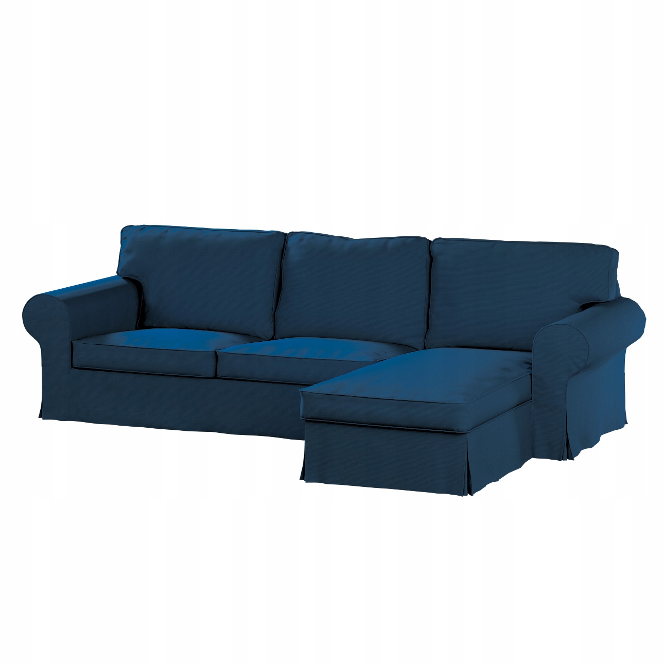 Dekoria potah na 2-místnou pohovku Ektorp a lehátko Ikea, modrý