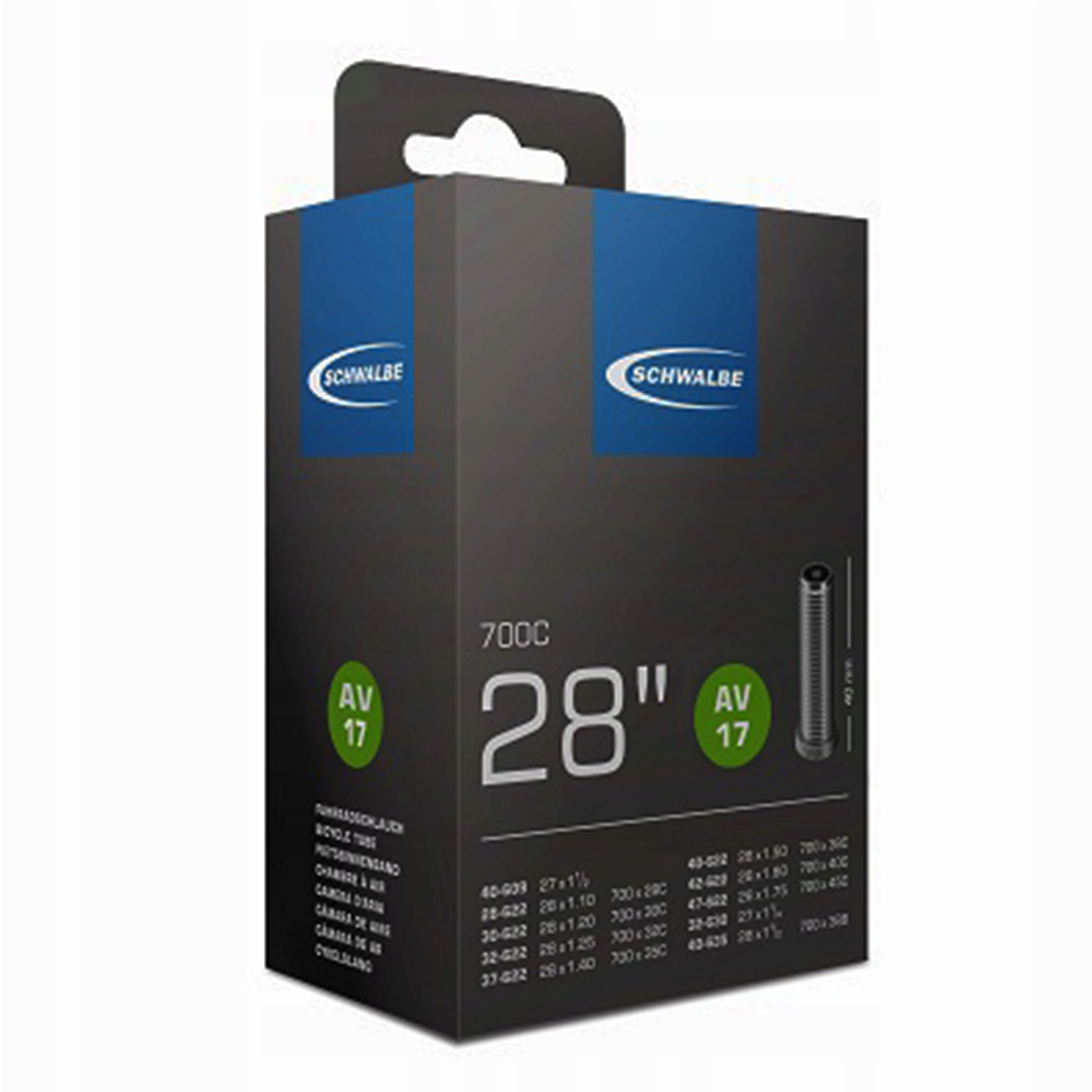 

Dętka Schwalbe 28 700x28/42 Av samochodowy 40 mm