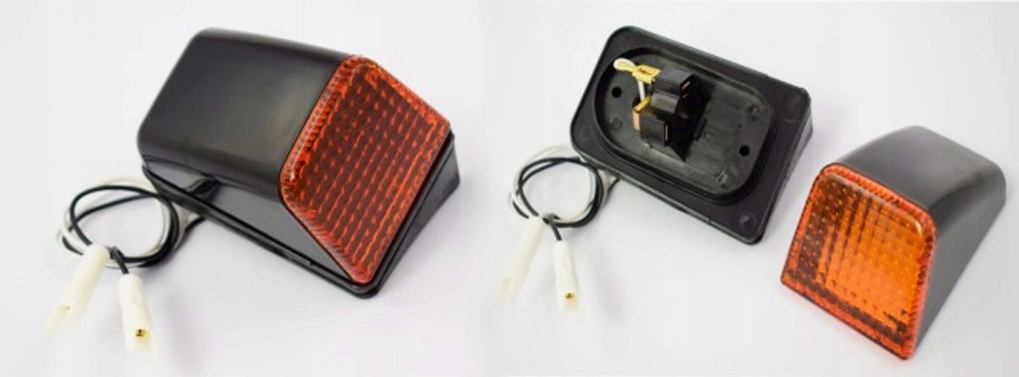 LAMPA OBRYSOWA DASZKA VOLVO FH ZOLTA GUMOWA PODSTAWA LEWA