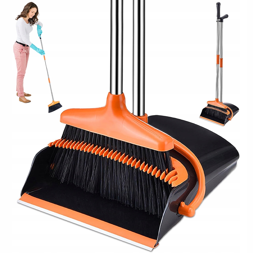 Sada Na Úklid, Metla S Lopatkou, Nastavitelná Délka Bez Ohýbání