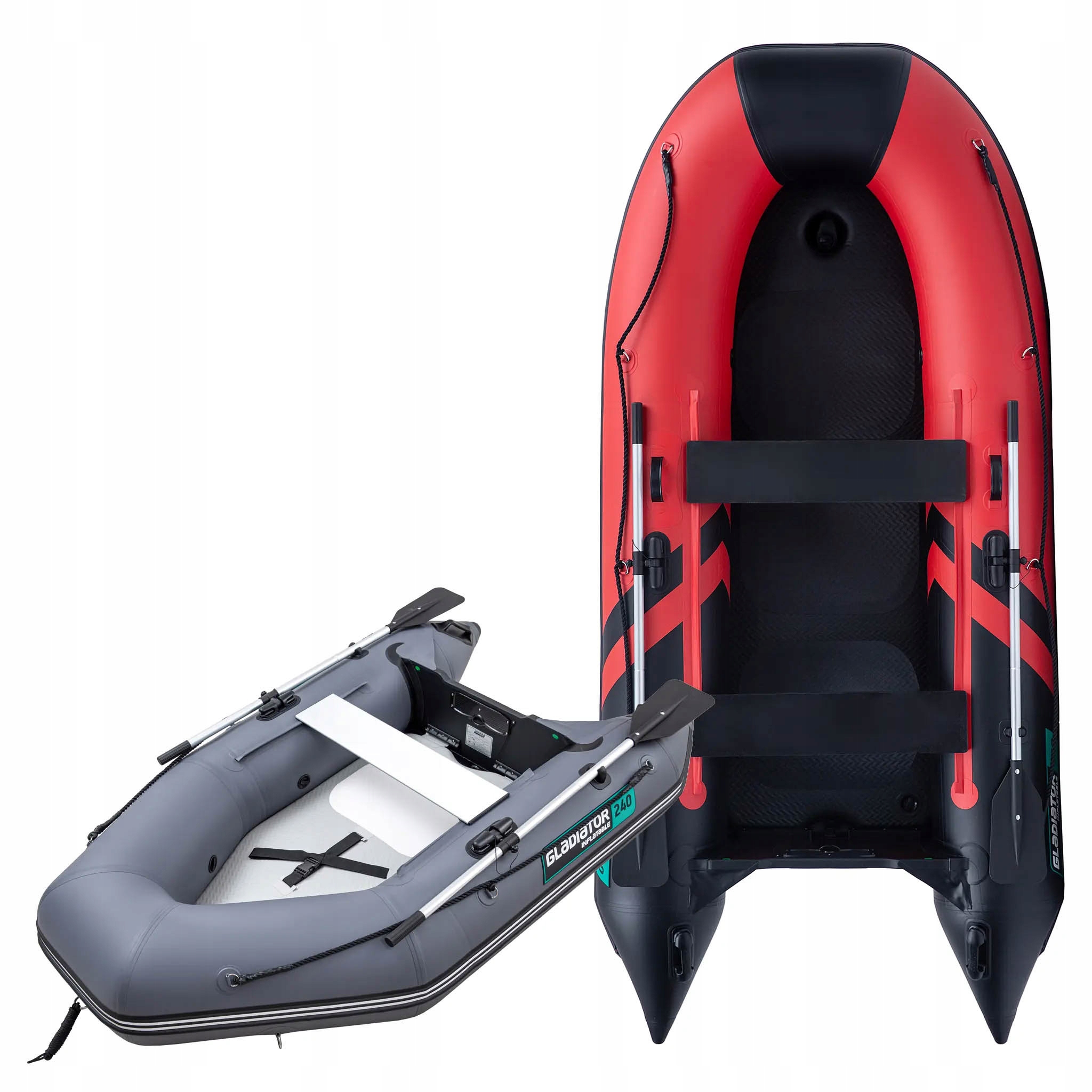 Ponton Gladiator AK240AD 240cm Sztywna Pompowana Podłoga 2os. 350kg 6KM