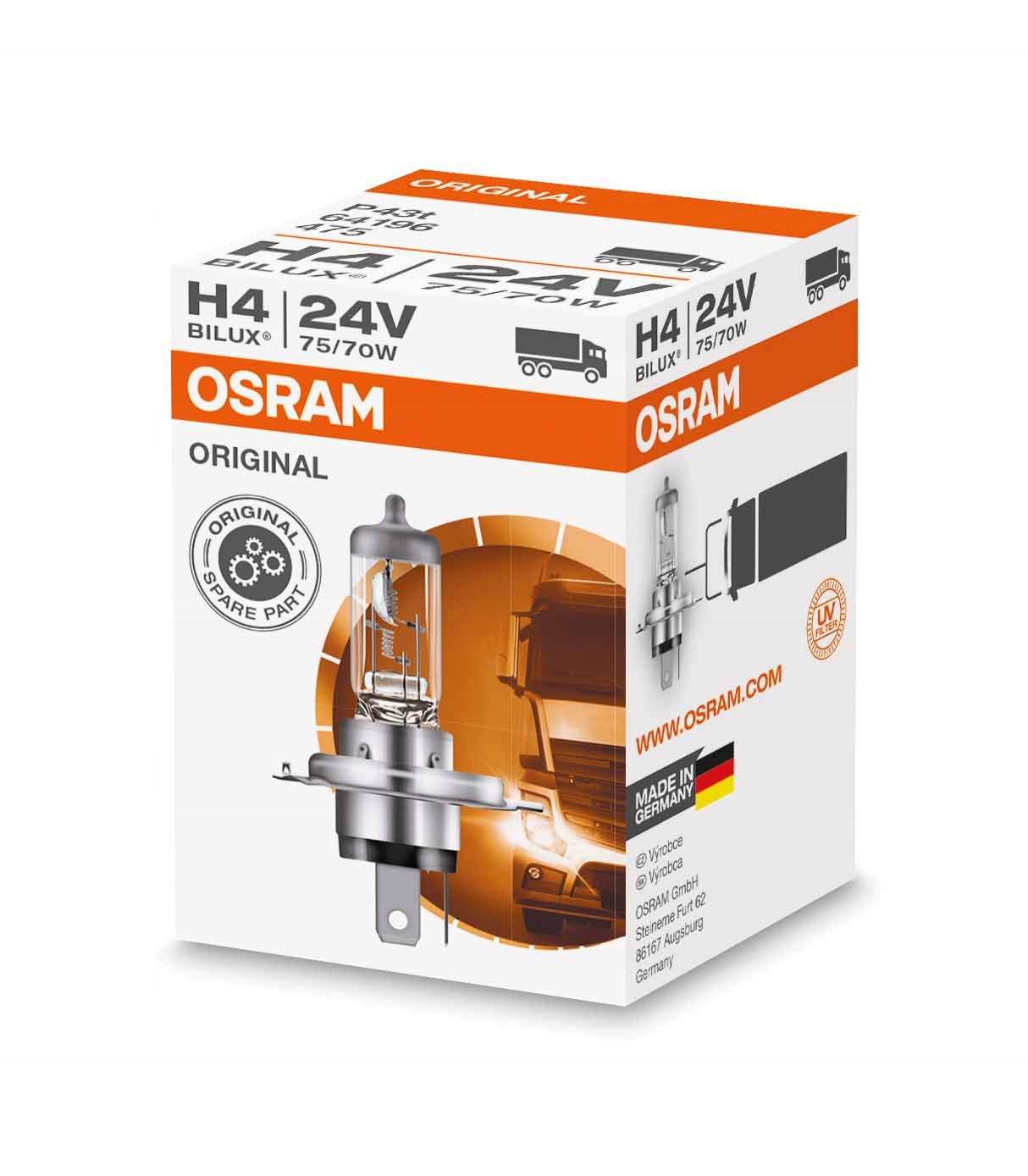 

Zarówka H4 24V 75/70W