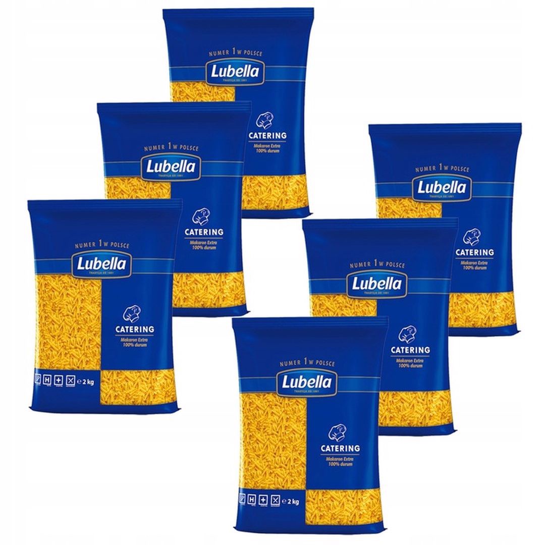 Levně Lubella Catering Těstoviny fusilli 2 kg x 6 kusů