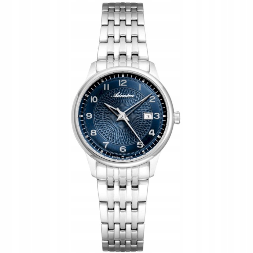 Adriatica švýcarské dámské stříbrné hodinky s modrým ciferníkem A3254.5125Q
