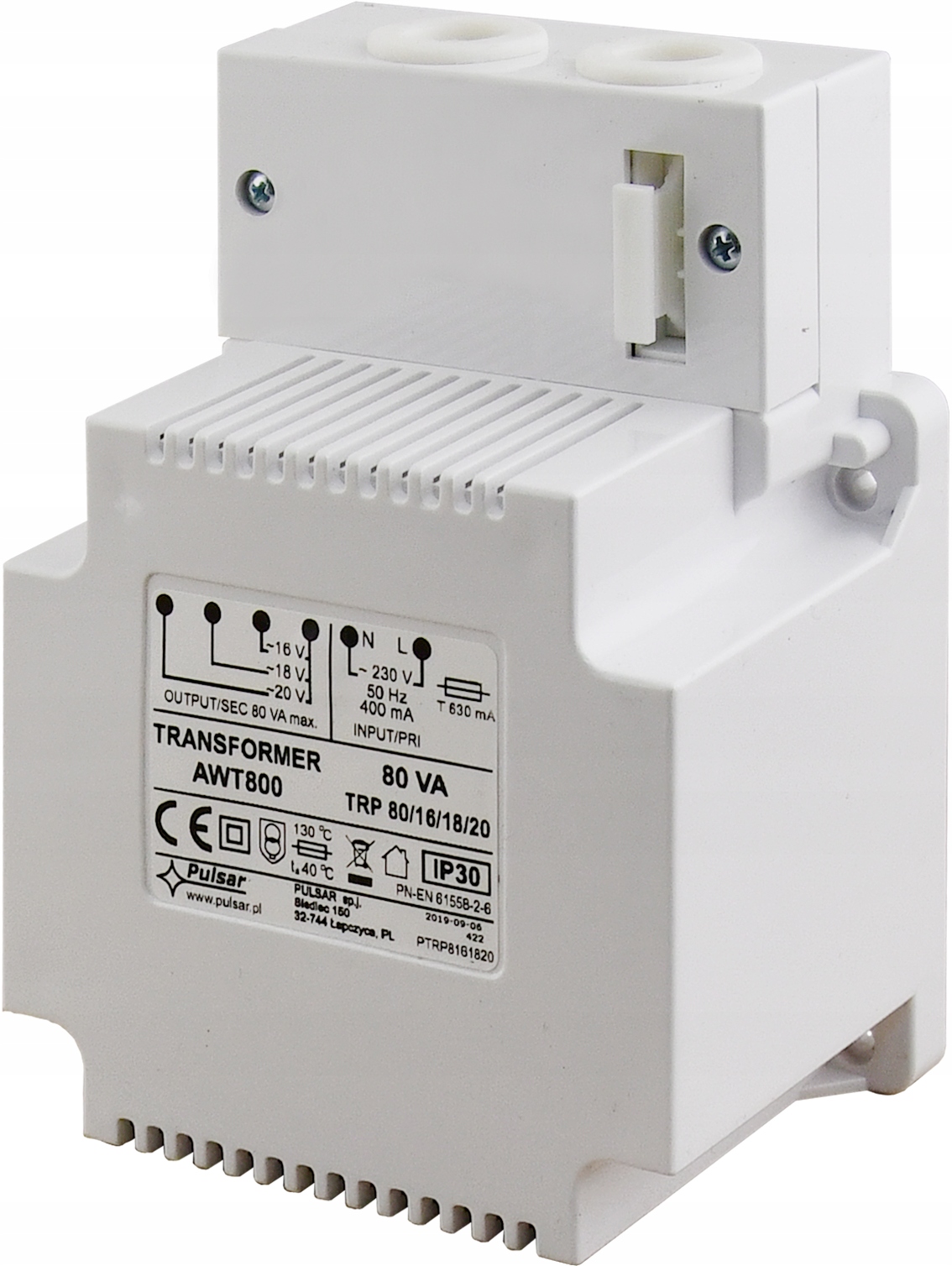 

Transformator Trp 80VA/16V/18V/20V AWT800 Pulsar