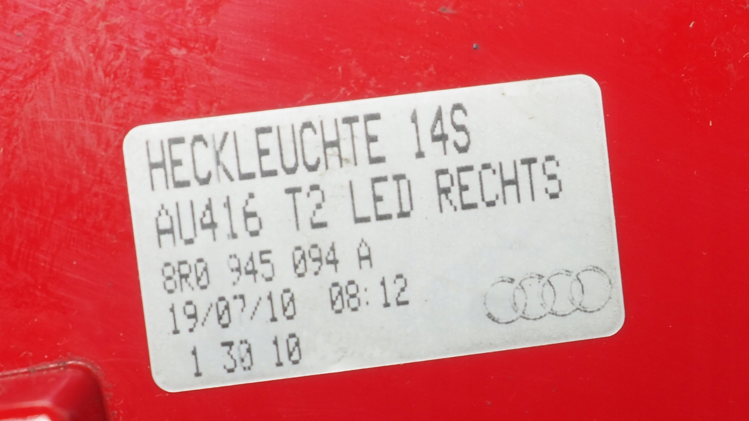 Audi Q5 8R light LED right rear part 8R0945094A