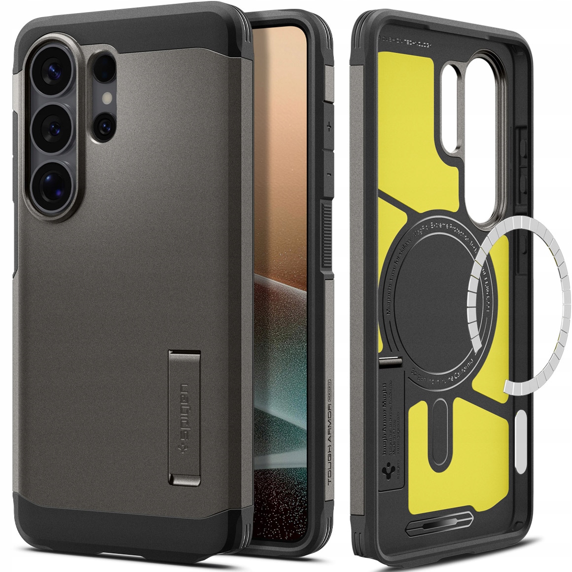 Pouzdro Spigen pro Galaxy S26 Ultra, zadní kryt pro MagSafe, pouzdro stojan, pevné