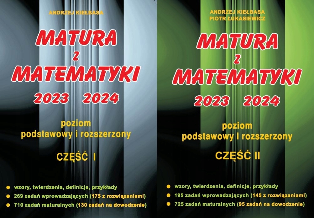 

Matura Z Matematyki 2023-2024 cz.1+2 Podst/rozsz.