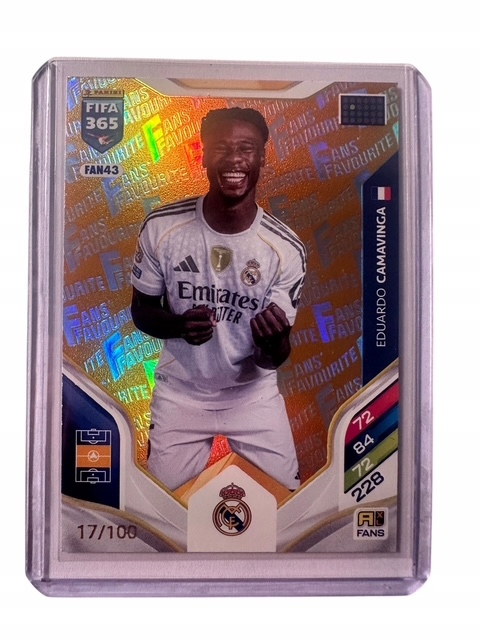 Fifa 365 2026 Adrenalyn XL Panini Fans FAN43 Camavinga Orange 17/100