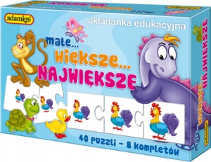 

Układanka edukacyjna Małe, większe, największe