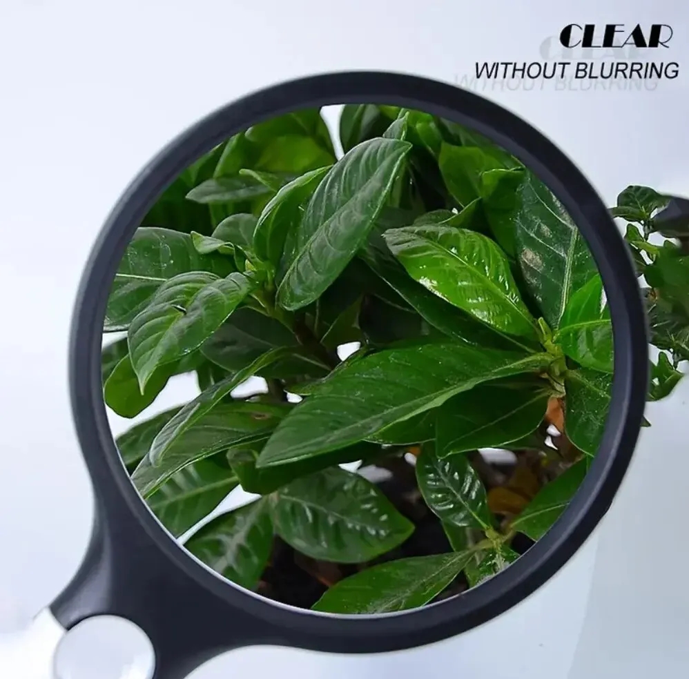 LUPA SZKŁO POWIĘKSZAJĄCE x 45 Z PODŚWIETLENIEM LED Kolor biały