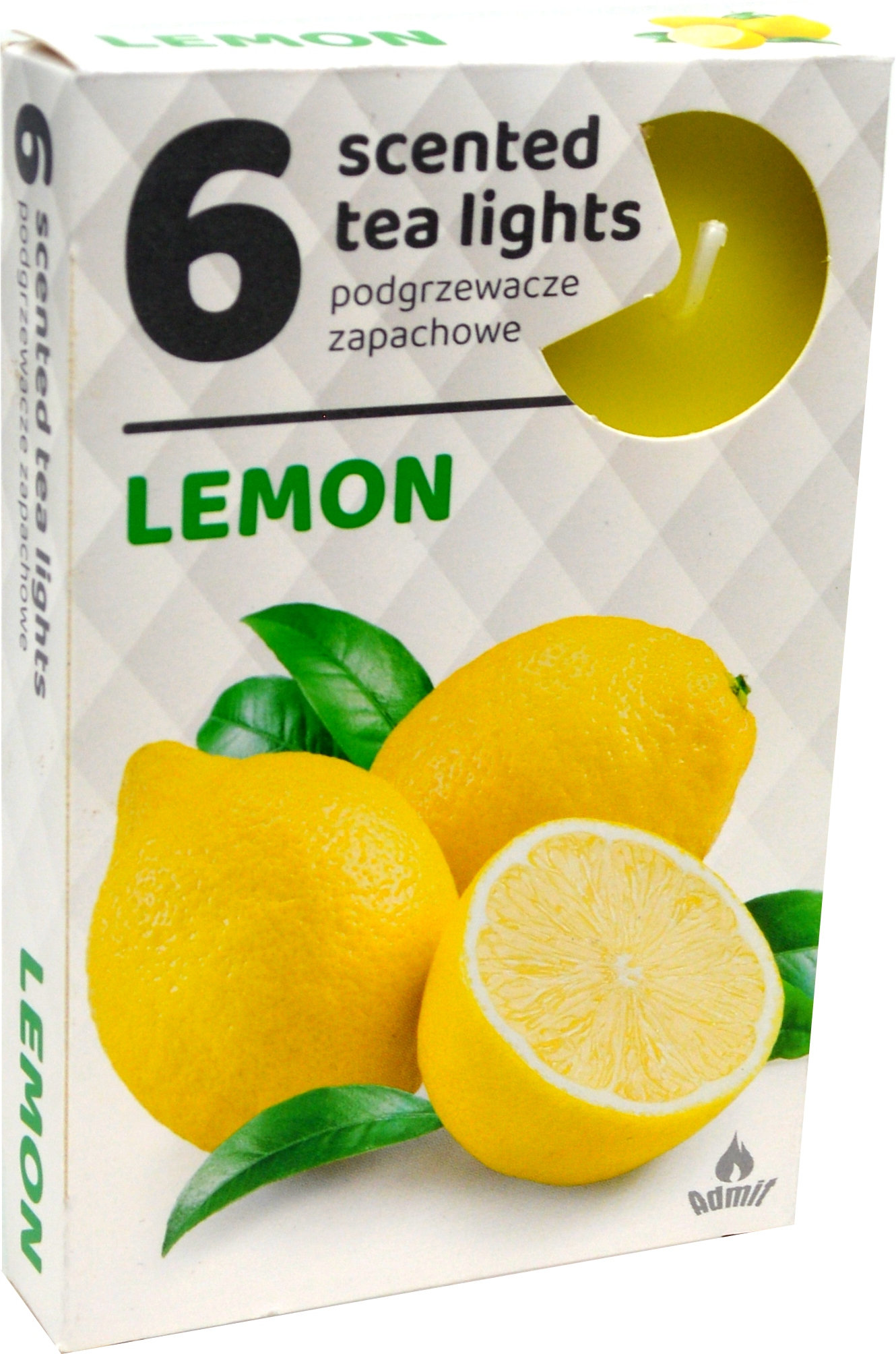 Podgrzewacze zapachowe 6 sztuk, zapach CYTRYNA